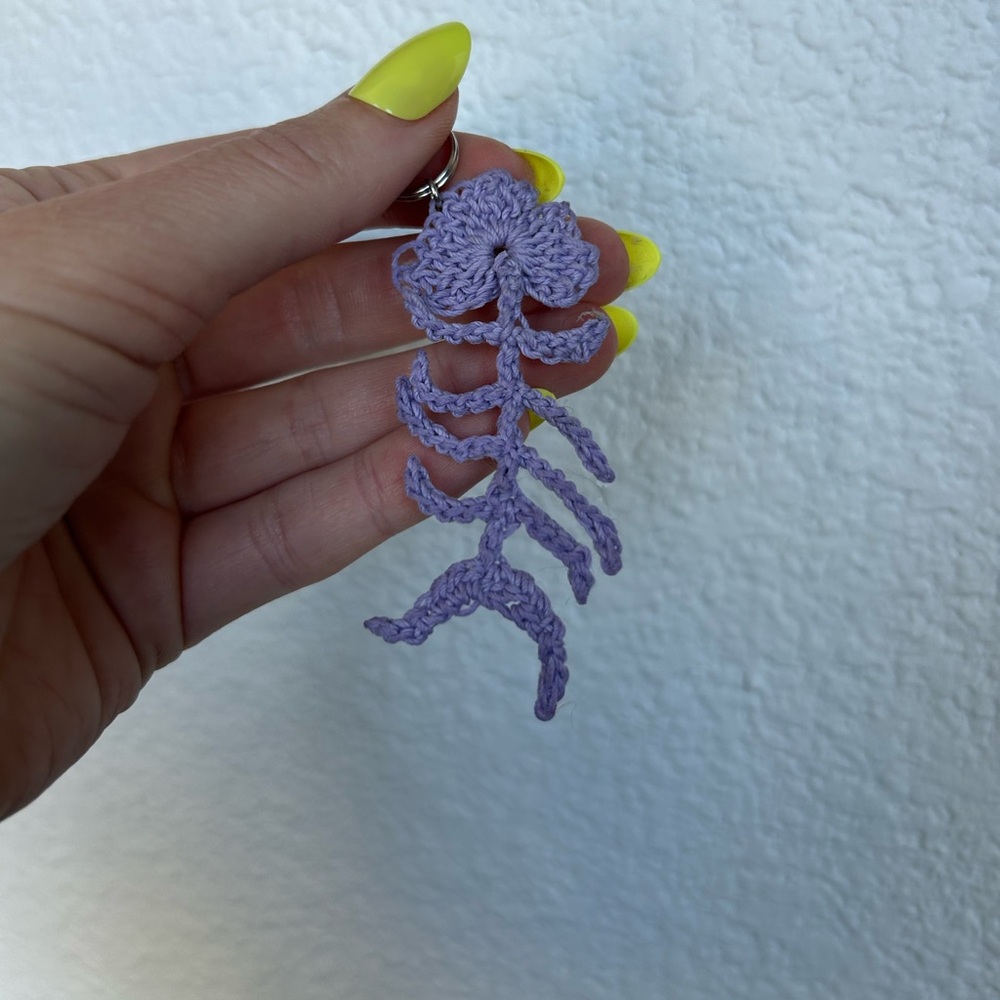 Fish skeleton bag‎ charm